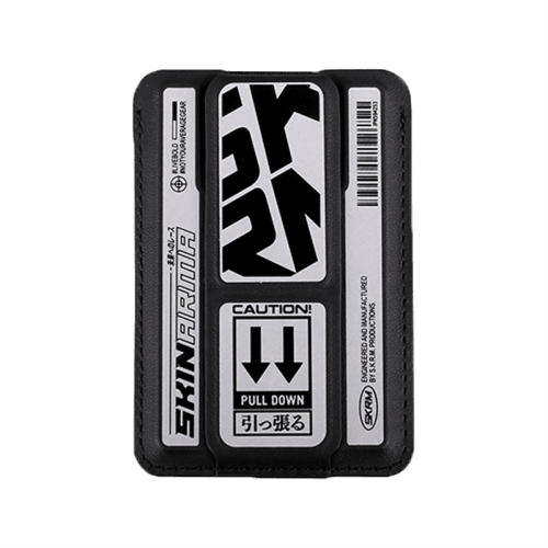 SkinArma Kado Kira Kobai Wallet Mag-Charge Card Holder with Grip Stand - Chrome