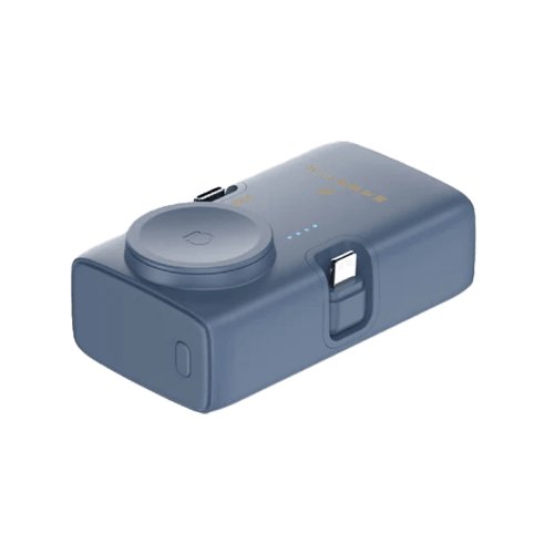 Smart Premium Power Bank 5000mAh with Apple Watch Charger - Blue
