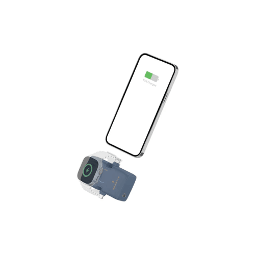 Smart Premium Power Bank 5000mAh with Apple Watch Charger - Blue