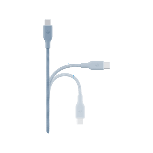 Bazic GoCharge Weave USB-C to USB-C 480Mbps 60W Cable 1.5M - Blue