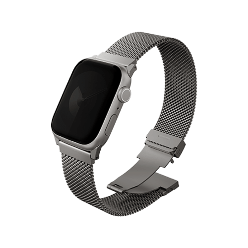 Uniq Dante Pro Self-Adjustable Mesh Steel Strap For Apple Watch 42mm - Titanium Silver