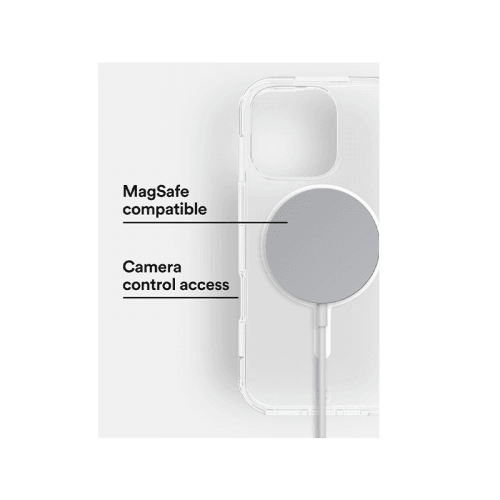 BodyGuardz Accent Magsafe Case for iPhone 16 Pro - Clear