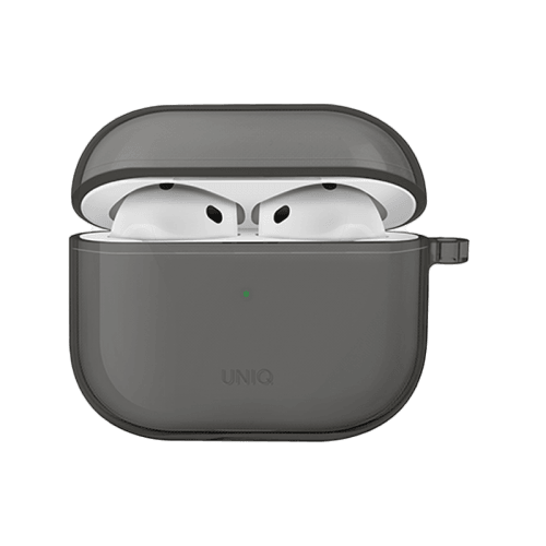 Uniq Glase Case for AirPods 4th Gen - Glossy Smoke