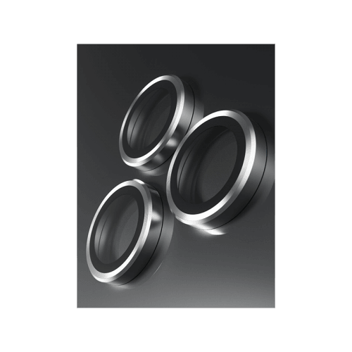 BodyGuardz Apex Individual Camera Lens Protector for iPhone 16 Pro & 16 Pro Max - Silver