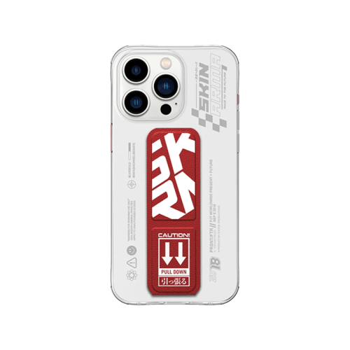 SkinArma Apex Grip-Stand Case for iPhone 15 Pro - Red