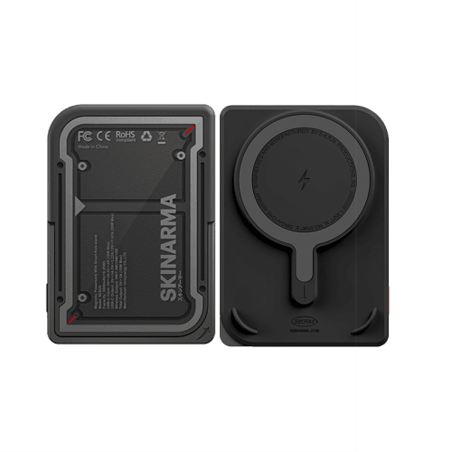 SkinArma Mecha Nexus USB-C 5000mAh Power Bank Built-In Kick Stand - Black