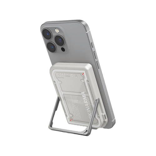 SkinArma Mecha Nexus USB-C 5000mAh Power Bank Built-In Kick Stand - Grey