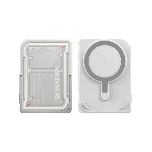 SkinArma Mecha Nexus USB-C 5000mAh Power Bank Built-In Kick Stand - Grey
