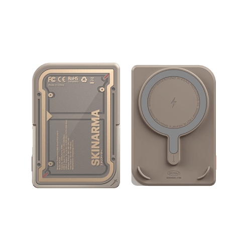 SkinArma Mecha Nexus USB-C 5000mAh Power Bank Built-In Kick Stand - Champagne