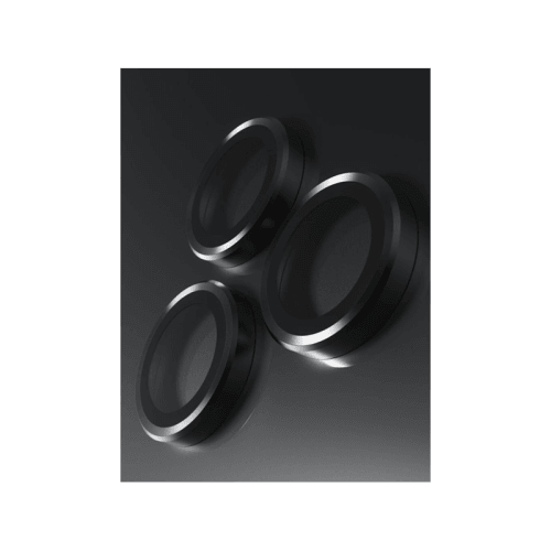 BodyGuardz Pure 3 Individual Camera Lens Protector for iPhone 16 Pro and 16 Pro Max - Black