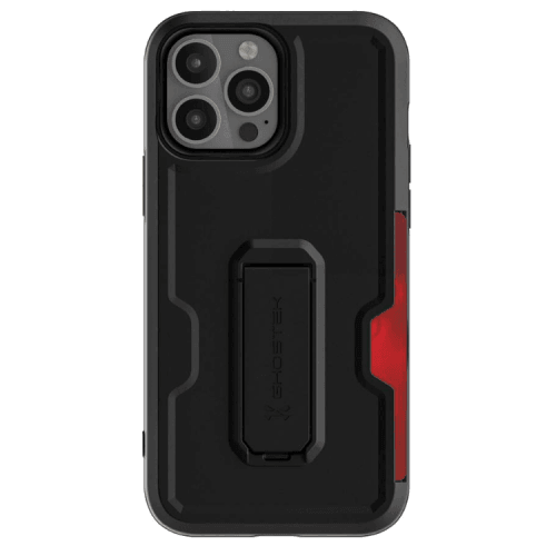 Ghostek Iron Armor 3 Rugged Case + Holster With Tempered Glass Screen Protector for iPhone 13 Pro - Black Matte