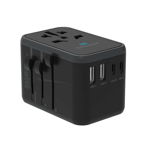 Engage 3-Port USB-C PD and 2-Port USB-A 65W Travel Adapter - Black