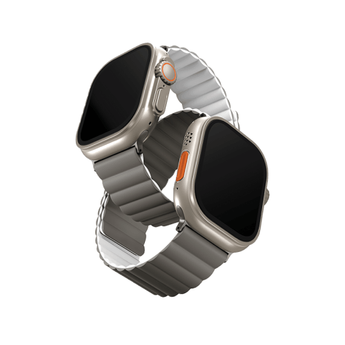 Uniq Revix Reversible Strap for Apple Watch 49/45/44mm - Ash Grey / Dove White