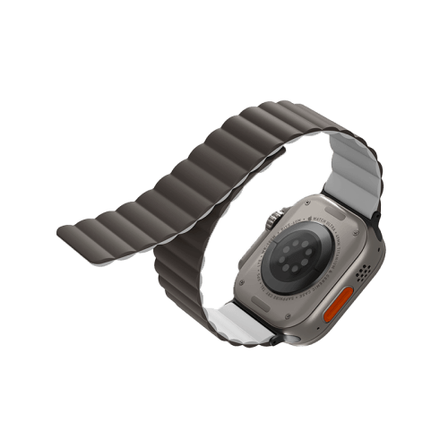 Uniq Revix Reversible Strap for Apple Watch 49/45/44mm - Ash Grey / Dove White