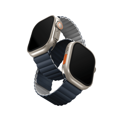 Uniq Revix Reversible Strap for Apple Watch 49/45/44mm - Storm Blue / Chalk Grey