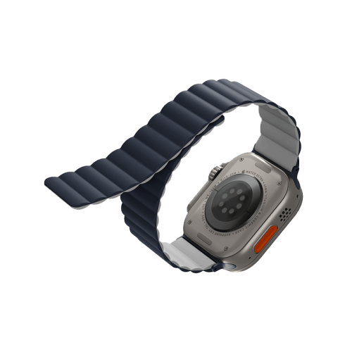 Uniq Revix Reversible Strap for Apple Watch 49/45/44mm - Storm Blue / Chalk Grey