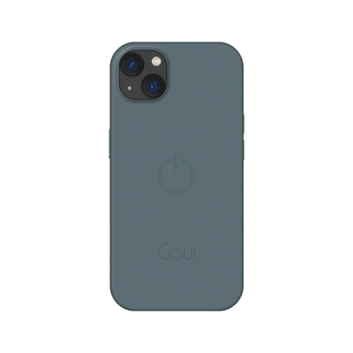 Goui Magnetic Case With Magnetic Bars for iPhone 14 + Magnetic Strap - Steel Grey