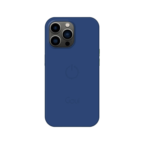 Goui Magnetic Case With Magnetic Bars for iPhone 14 Pro + Magnetic Strap - Midnight Blue