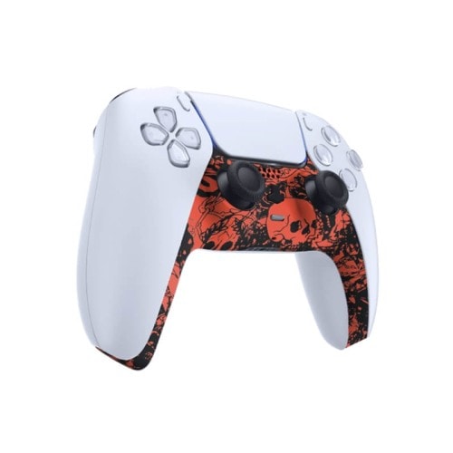 Gamer Gear Faceplate for PS5 Controller - Soft Touch Crazy Red Skull