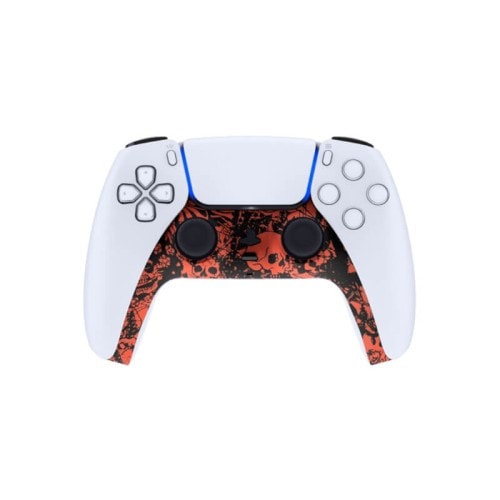 Gamer Gear Faceplate for PS5 Controller - Soft Touch Crazy Red Skull