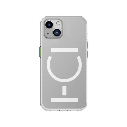 Goui Magnetic Case With Magnetic Bars for iPhone 15 Plus + Magnetic Strap - Transparent