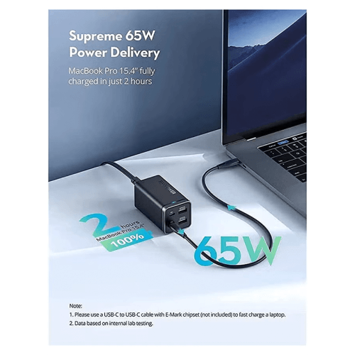 RavPower Pioneer 4 - Port 65W PD Desktop Chargers - Black