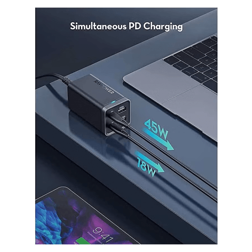 RavPower Pioneer 4 - Port 65W PD Desktop Chargers - Black