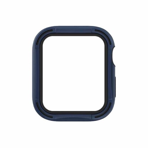 Uniq Torres Antimicrobial With 9H Tempered Glass Screen Protection Case For Apple Watch 44MM - Nautical Blue