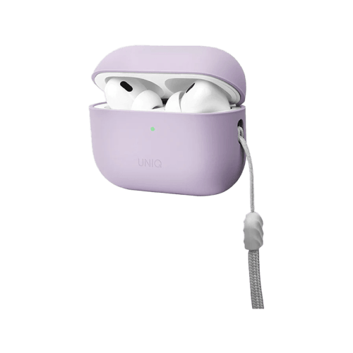 Uniq Hybrid Lino Liquid Silicon Case for Airpods Pro 2 - Lilac Lavender