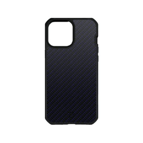 ITSKINS Hybrid Mag Carbon Series Case for iPhone 13 Pro - Blue Carbon And Blue