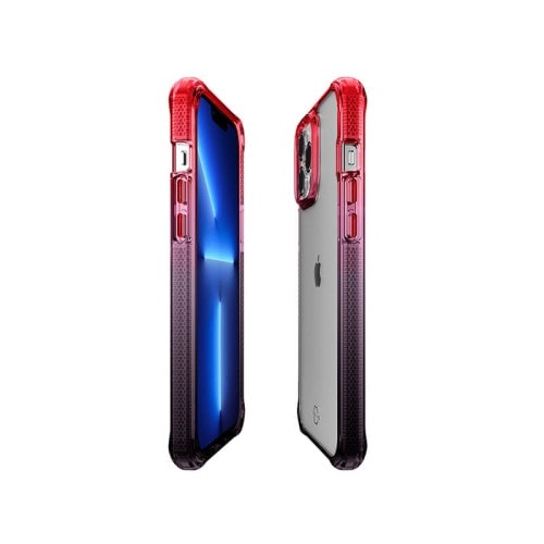 ITSKINS Supreme Prism Case for iPhone 13 Pro - Coral and Black