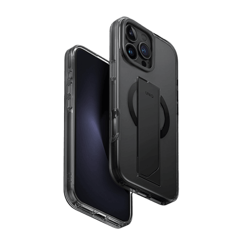 Uniq Hybrid Heldro Max MagSafe Case with Camera Stand for iPhone 16 Pro Max – Vapour Smoke