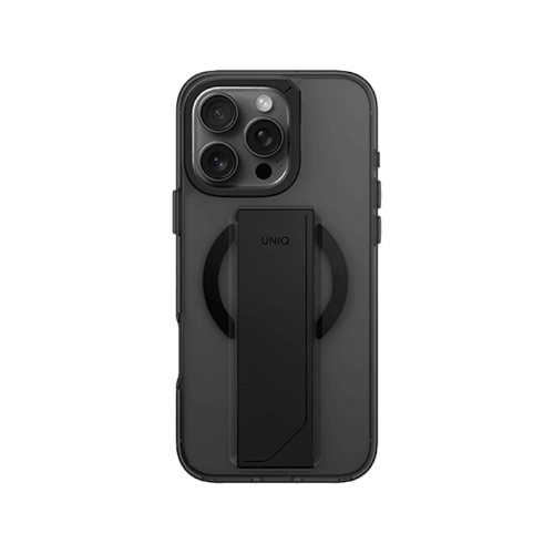 Uniq Hybrid Heldro Max MagSafe Case with Camera Stand for iPhone 16 Pro Max – Vapour Smoke