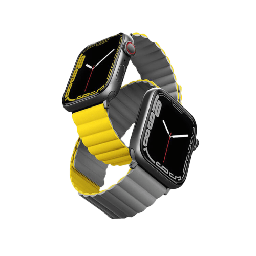 Uniq Revix Reversible Strap for Apple Watch 42/44/45mm - Lemon Yellow / Grey