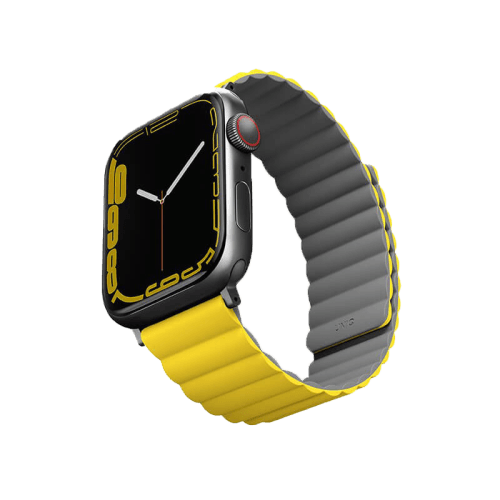 Uniq Revix Reversible Strap for Apple Watch 42/44/45mm - Lemon Yellow / Grey