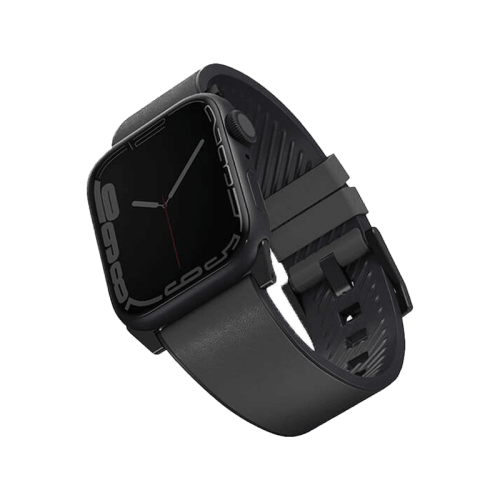 Uniq Straden Leather Strap for Apple Watch 42/44/45 - Rhino Grey