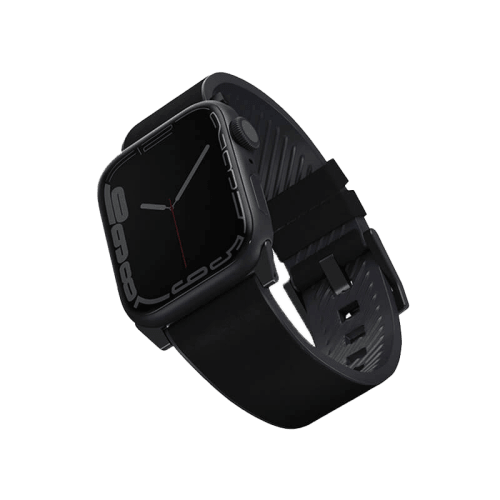 Uniq Straden Leather Strap for Apple Watch 42/44/45 - Midnight Black