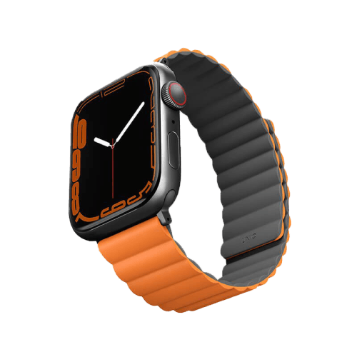 Uniq Revix Reversible Strap for Apple Watch 42/44/45mm - Charcoal Grey / Orange