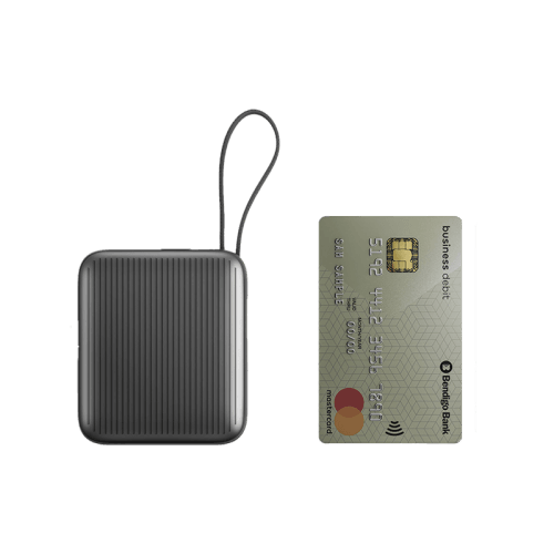 Energea Integra Mini 35 Power Bank 10000mAh With Build in USB-C Cable & Display - Gunmetal