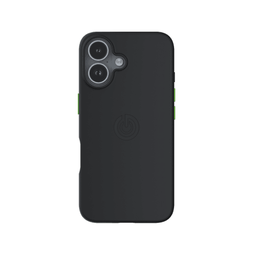 Goui Magnetic Case With Magnetic Bars for iPhone 17 + Magnetic Strap - Black Stone