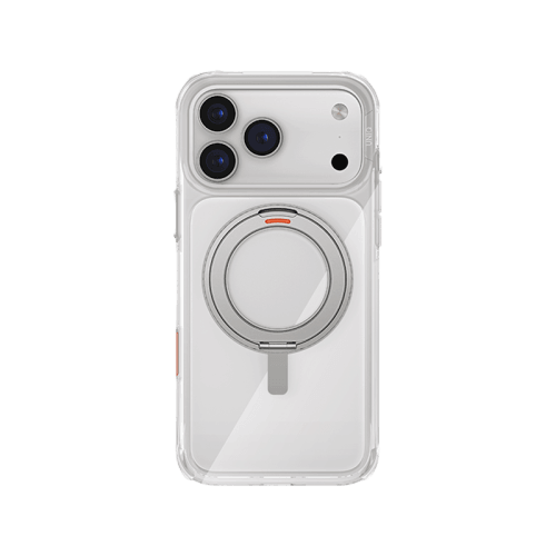 Uniq Hybrid Swivix With 360 Rotating Kickstand MagSafe Case for iPhone 17 Pro - Lucent Clear