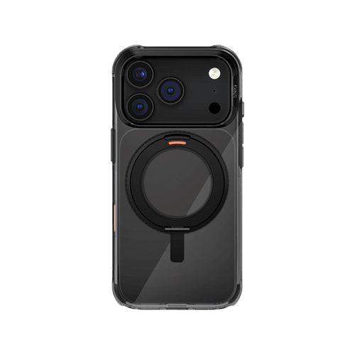 Uniq Hybrid Swivix With 360 Rotating Kickstand MagSafe Case for iPhone 17 Pro - Carbon Black