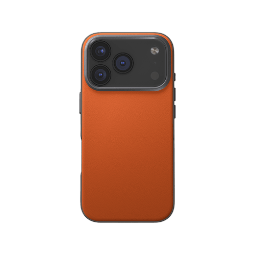 Uniq Hybrid Lyden DS MagSafe Case for iPhone 17 Pro Max - Flame Orange / Flint Grey