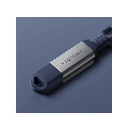 Energea Sheath Travel 2-IN-1 USB-C to USB-C + USB-A 480Mbps with 60W Cable 1.2M - Blue