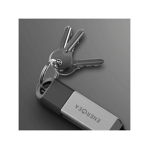 Energea Sheath Key 2-IN-1 USB-C to USB-C + USB-A 480Mbps with 60W Cable 15CM - Gunmetal