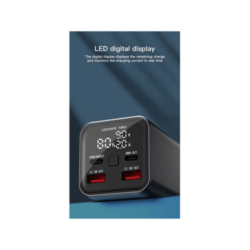 Engage 100W PD 20000mAh Power Bank With LED Display - Black