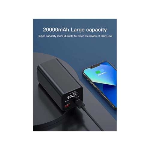 Engage 100W PD 20000mAh Power Bank With LED Display - Black