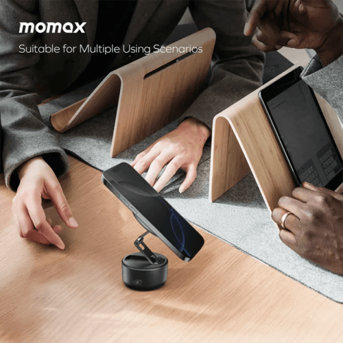 Momax One-Snap Go Magnetic Suction Phone Stand - Titanium