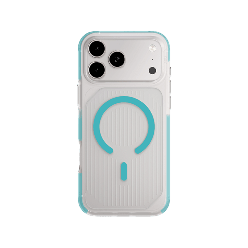 Uniq Hybrid Combat Active MagSafe Case for iPhone 17 Pro - Frost Clear / Turquoise