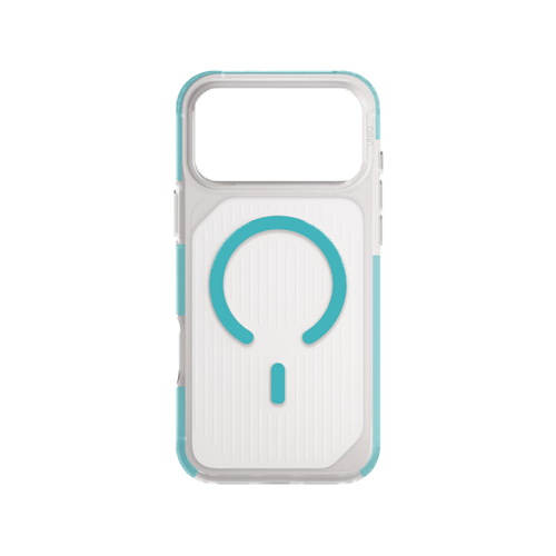 Uniq Hybrid Combat Active MagSafe Case for iPhone 17 Pro - Frost Clear / Turquoise
